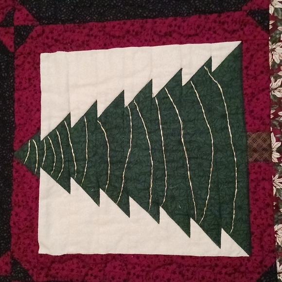 Handmade Cardinal Stitch Quilt Wall Display - Picture 9 of 13